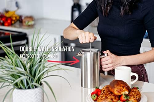 Barista Warrior Gooseneck Kettle & French Press Coffee Maker