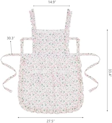 Aoomzoon Cute Aprons for Women with Pockets for Cooking Kitchen Gifts