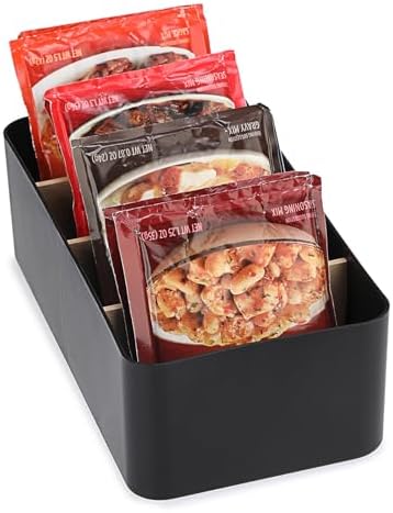 BSTKEY Seasoning Packet Organizer, Black Storage Caddy