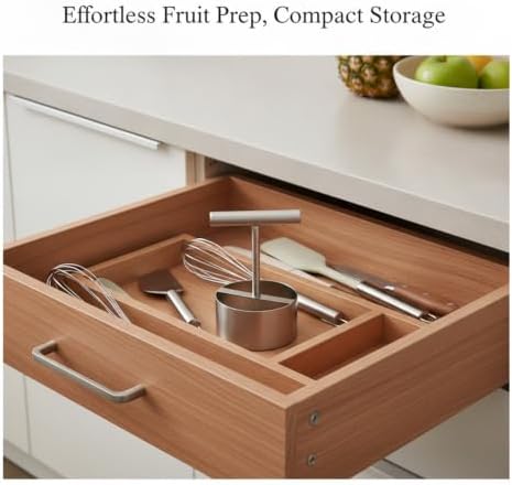For Pineapple, Apple, and Pear: Stainless Steel Fruit Corer and