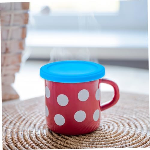 2-Piece Silicone Cup Lids, Reusable Mug Covers