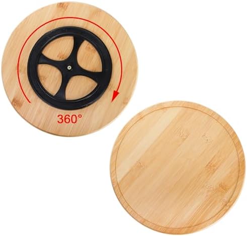 AVLA 11" Ceramic Divided Serving Dishes, Lazy Susan Party Appetizer