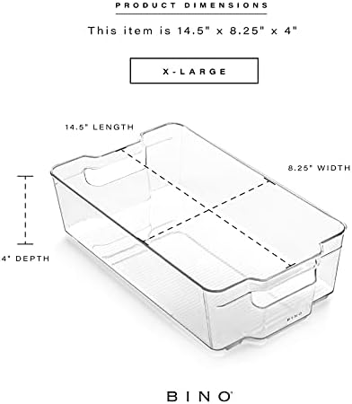 BINO | Stackable Storage Bins, X-Large - 2 Pack | THE STACKER