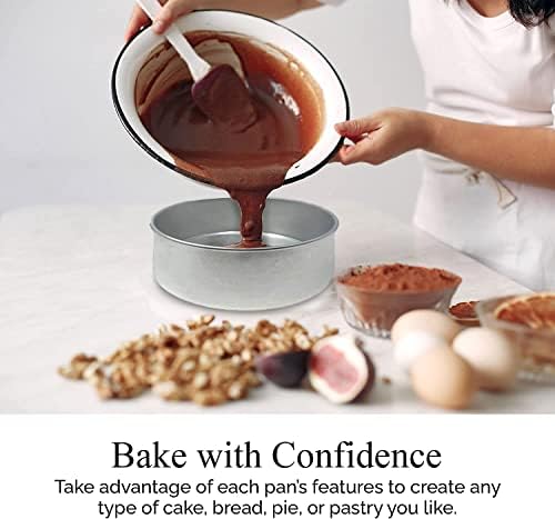 Aunt Shannon's Kitchen Tall Round Cake Pans - 4-inch, 6-inch, 8-inch