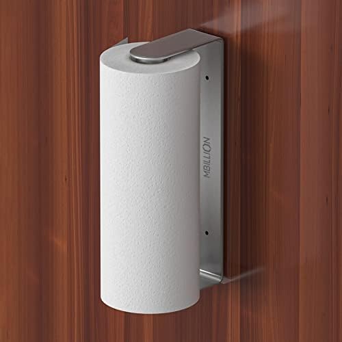 Mbillion Brushed Silver SUS304 Paper Towel Holder