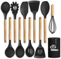 Silicone Cooking Utensil Set,10 PCS Cooking Kitchen Utensils Set