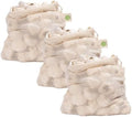 Reusable Garlic Storage Bags - Organic Cotton Garlic Mesh Bags with