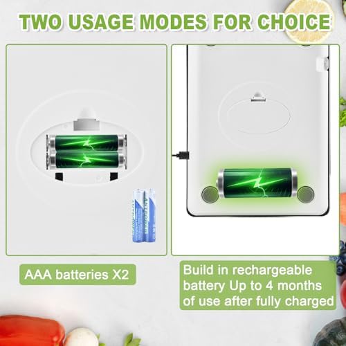 Digital Kitchen Scale, 33lb Food Scale Precisely Measures Grams and