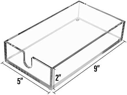 Clear Acrylic Napkin Holder for Disposable Paper Towels