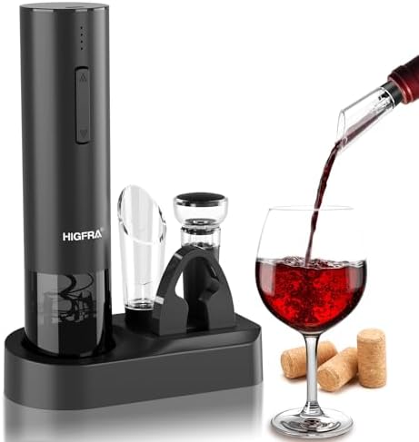 Electric Wine Opener Gift Set - Premium Wine Accessories with Wine