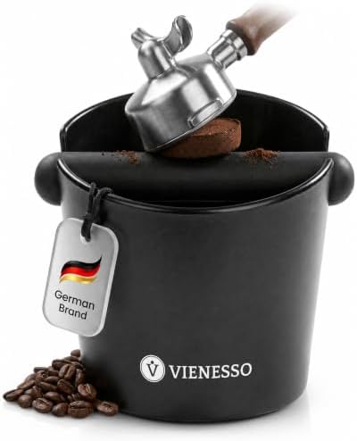 Espresso Knock Box, Coffee Grounds Bin for Espresso Machine, Quiet