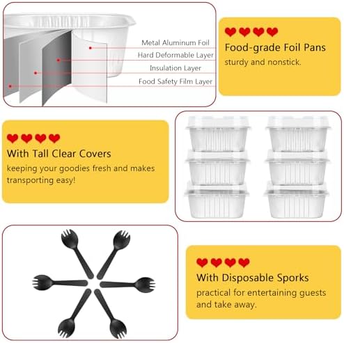 LNYZQUS 120 Pack 10oz Mini Cake Pans with Lids and Spoons for Bake