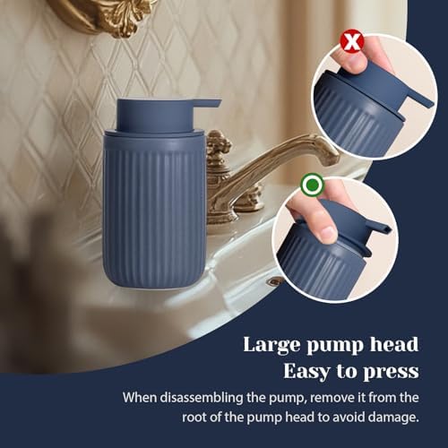 INGOFIN Ceramic Foaming Soap Dispenser - 12oz Foam Hand Soap Dispenser
