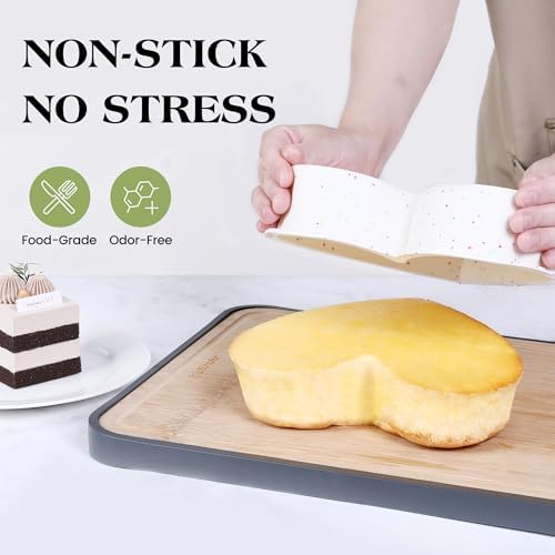 10 Inch Heart Shaped Cake Pans Silicone for Baking, 2 Pcs