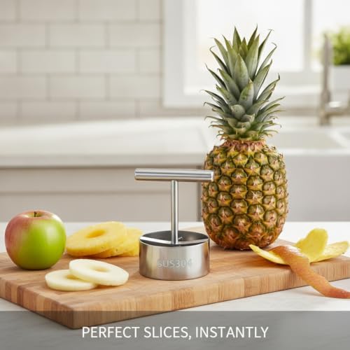 Stainless Steel Fruit Corer and Slicer for Apples and Pineapples