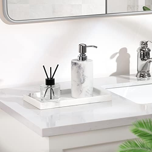 Luxspire Soap Dispenser, Cylinder-Shaped Soap Bottles, Gravel White