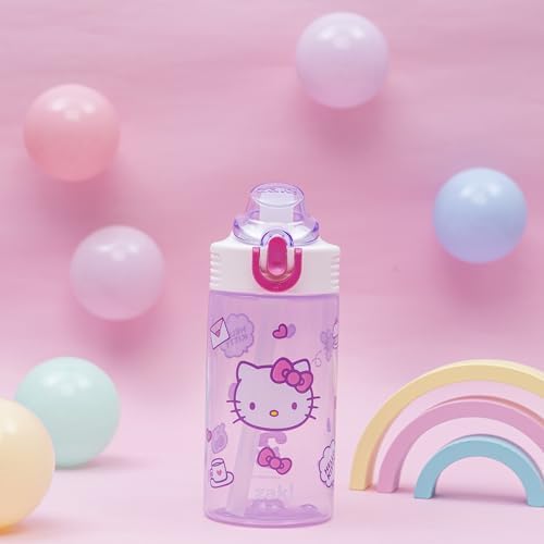 Zak Designs Sanrio Hello Kitty Sage 16oz Leak-Proof Straw Kids Water