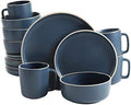 Gibson Home Zuma 16 Piece Round Kitchen Dinnerware Set, Dishes