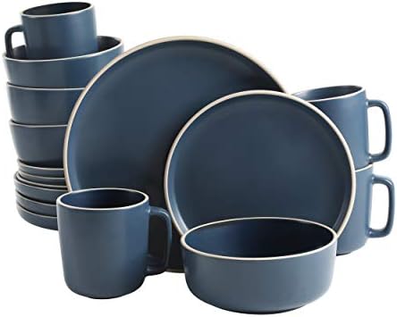 Gibson Home Zuma 16 Piece Round Kitchen Dinnerware Set, Dishes