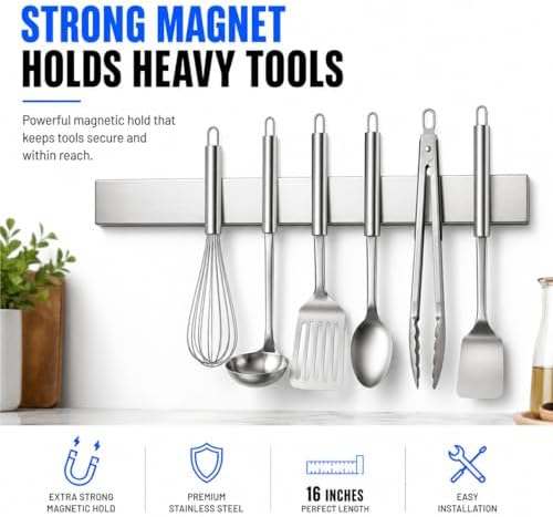 Modern Innovations 16 Inch Stainless Steel Magnetic Knife Bar