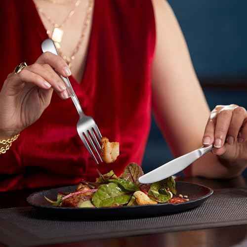 LIANYU Silverware Flatware Set for 8, 40 Piece Stainless Steel Cutlery Set