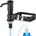Soap Dispenser for Kitchen Sink with Sponge Holder, Black
