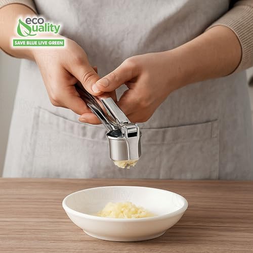 1-Pack Stainless Steel Garlic Press