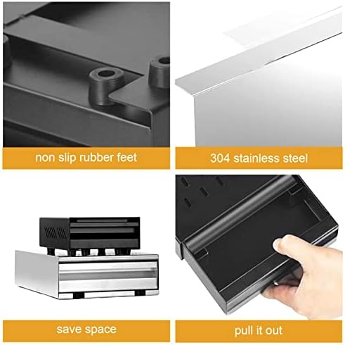 Coffee Knock Box Drawer, Slim 7.1 x 11 x 2 In Stainless Steel