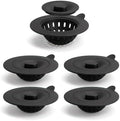 4 Pack Silicone Kitchen Sink Drain Catcher with Lid, 4.4" Top / 3"