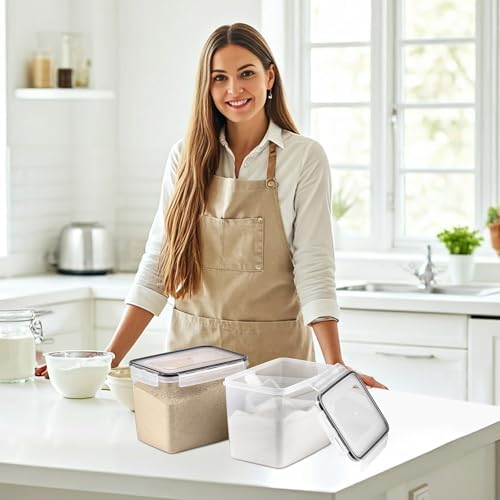 Sorbus Air Tight Pantry Storage Containers, with Lids (6 Pack)