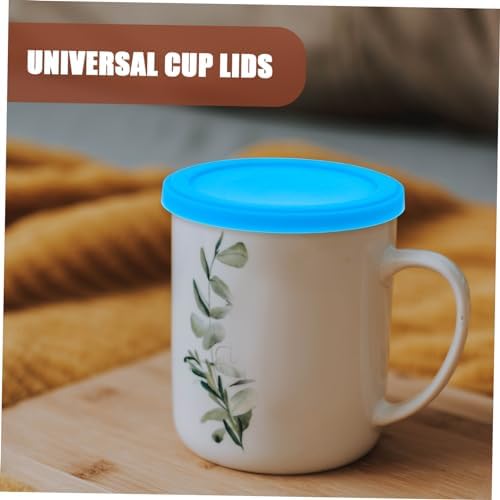 2-Piece Silicone Cup Lids, Reusable Mug Covers