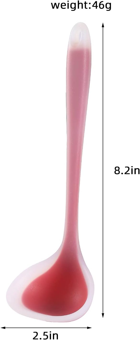 Silicone Small Silicone Ladles, Mini Gravy Ladles, Heat-resistant Sauce ladles - Image 4
