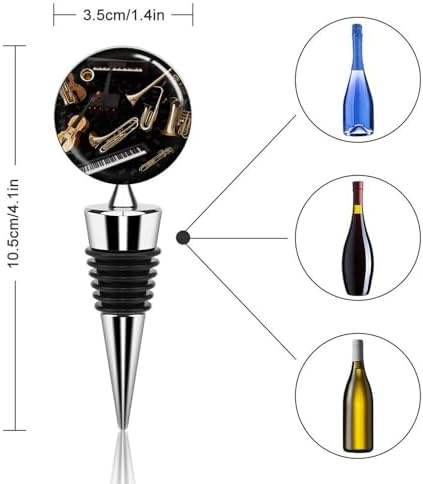 Musical Instruments Wine Stopper Vacuum Alloy Wine Bottle Stopper