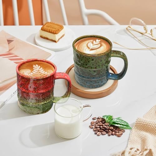 Coffee Mugs Set of 4,12 Oz Coffee Cups Ceramic, Perfect for Office