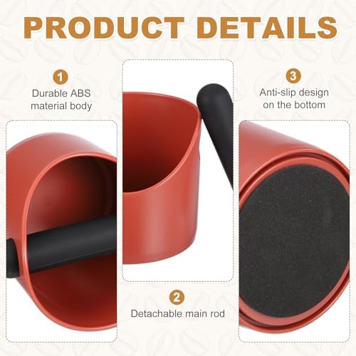 uxcell 4" Coffee Knock Box Espresso Knock Box Coffee Grounds Container