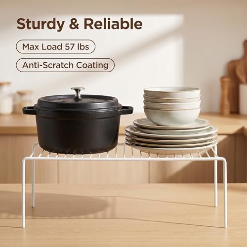 iPEGTOP Kitchen Cabinet Storage Shelf Rack, Set of 2 Large