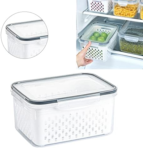 Fruit Storage Container with Colander, 3300ML