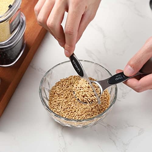Magnetic Measuring Cups and Spoons Set Stainless Steel Measuring