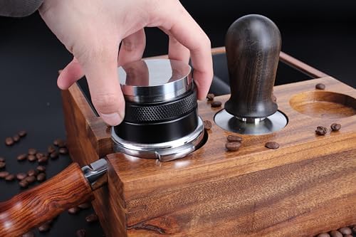 DIBTSA 58mm Espresso Distributor and Tamper, Dual Head Coffee Leveler