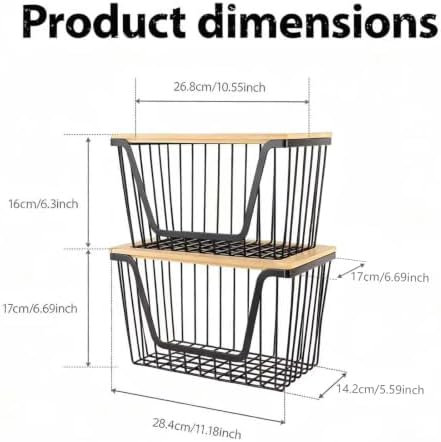 2-Pack Stackable Onion and Potato Storage Bins