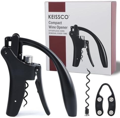 KEISSCO Compact Wine opener Vertical Lever Corkscrew Wine Bottle