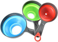 Plastic Folding Funnel Set for Kitchen Use 3pcs Food Grade Funnels for
