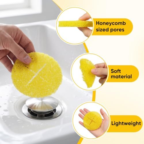 Gadpiparty Kitchen Sink Drain Hair Catcher Strainer 36Pcs Polyether