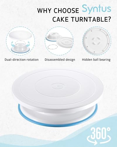 Syntus 65-Piece Cake Decorating Kit with Cake Stand