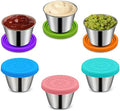 Winceed 6Pack 2.4oz Salad Dressing Container To Go, Small Stainless