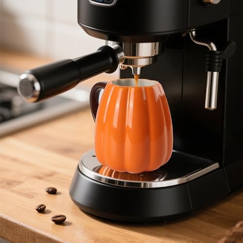 Halloween Pumpkin mugs Set Of 2-25oz Large Ceramic Pumpkin Cups