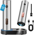 Electric Salt and Pepper Grinder Set, 110 ml, Rechargeable