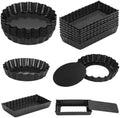 Fluted Side Dessert Baking Mold Set For Pies, Egg Tarts, Mousse Cakes