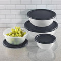 8-Piece Covered Bowl Set (4 Bowls + 4 Airtight Lids) - BPA-Free