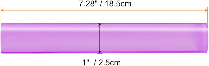 HARFINGTON Acrylic Clay Roller 7.28 Inch x 1 Inch Solid Non-Stick Plastic Round - Image 2
